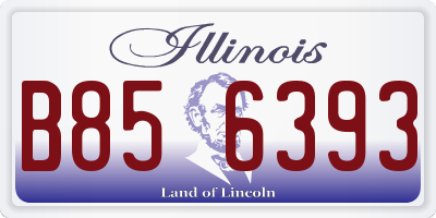 IL license plate B856393