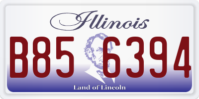 IL license plate B856394