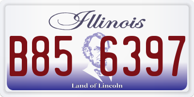 IL license plate B856397