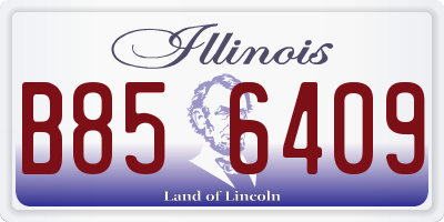 IL license plate B856409