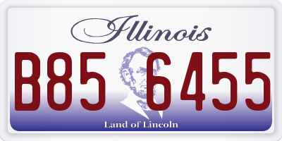 IL license plate B856455