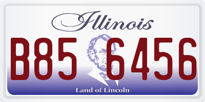 IL license plate B856456