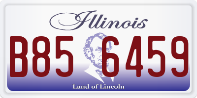 IL license plate B856459