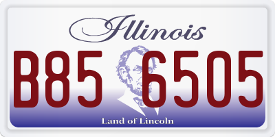 IL license plate B856505