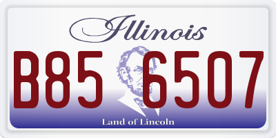 IL license plate B856507