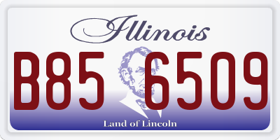 IL license plate B856509