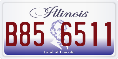 IL license plate B856511