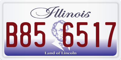 IL license plate B856517
