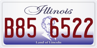 IL license plate B856522