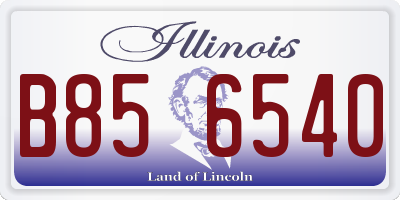 IL license plate B856540
