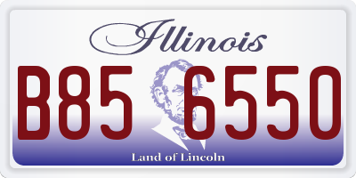 IL license plate B856550