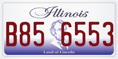 IL license plate B856553