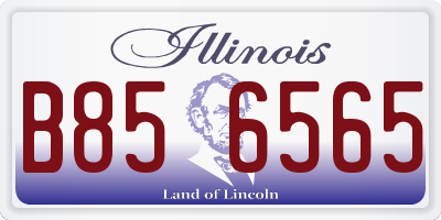 IL license plate B856565