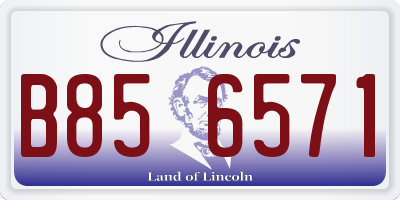 IL license plate B856571