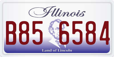 IL license plate B856584