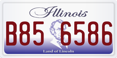 IL license plate B856586
