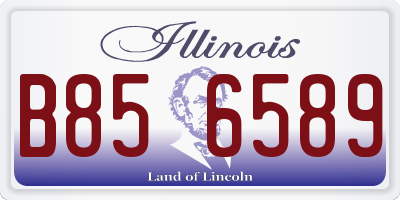 IL license plate B856589