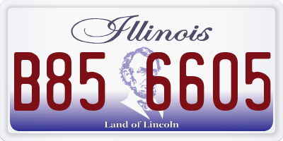 IL license plate B856605