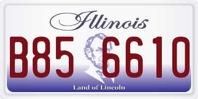 IL license plate B856610