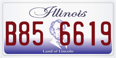 IL license plate B856619