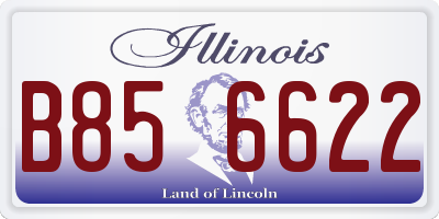 IL license plate B856622