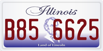 IL license plate B856625