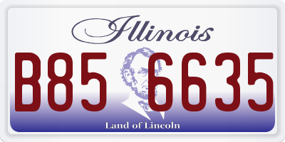 IL license plate B856635