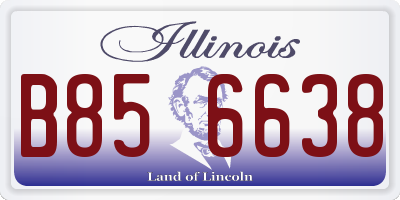 IL license plate B856638