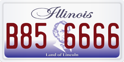 IL license plate B856666