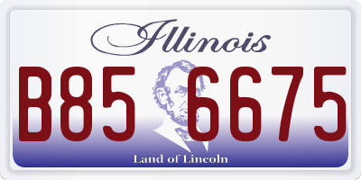 IL license plate B856675