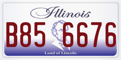 IL license plate B856676
