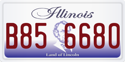 IL license plate B856680