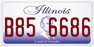 IL license plate B856686