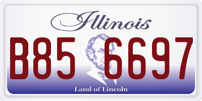 IL license plate B856697