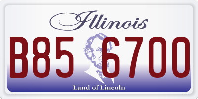 IL license plate B856700