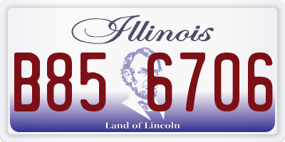 IL license plate B856706