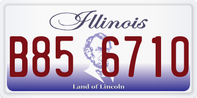 IL license plate B856710