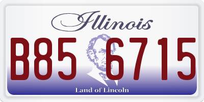 IL license plate B856715