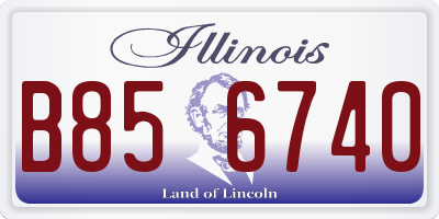 IL license plate B856740
