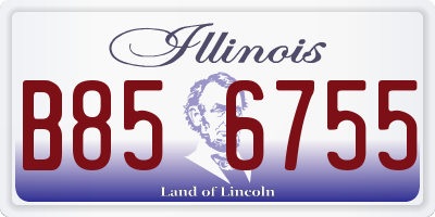 IL license plate B856755