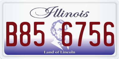 IL license plate B856756
