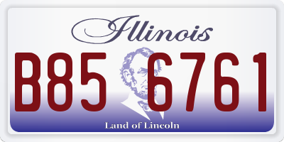 IL license plate B856761