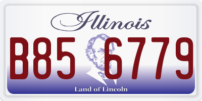 IL license plate B856779