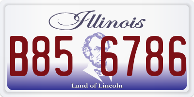 IL license plate B856786