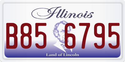 IL license plate B856795