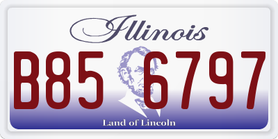 IL license plate B856797
