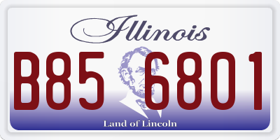 IL license plate B856801