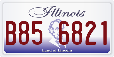 IL license plate B856821