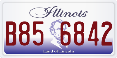 IL license plate B856842