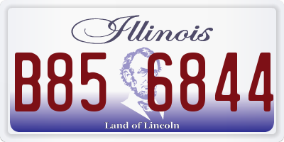 IL license plate B856844